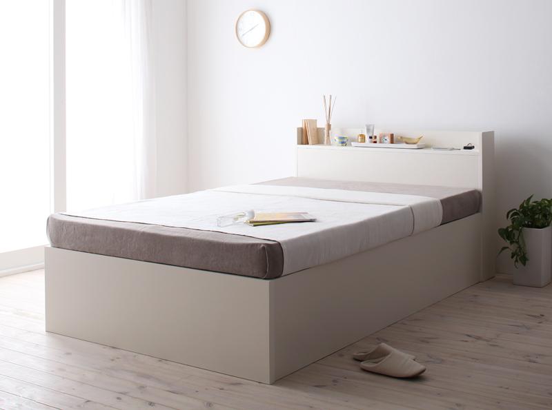 すのこベッド すのこ ベッド シングルベッド ベッドフレーム ベット 収納 収納付き ベッドフレームのみ 縦開き クイーン(SS×2) グランド  組立設置付 ベッド